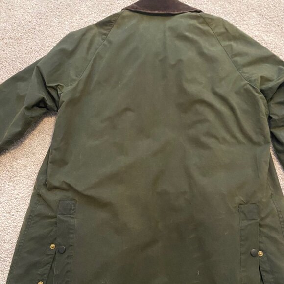 Classic Men's Barbour "Mark Phillips" Wax Jacket - Sage - Size Large - Picture 7 of 11